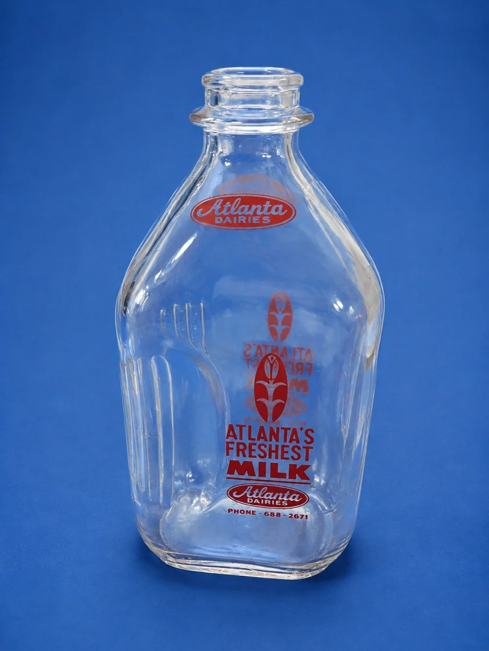 Vintage Atlanta Dairies Glass Milk Bottle – Atlanta’s Freshest Milk